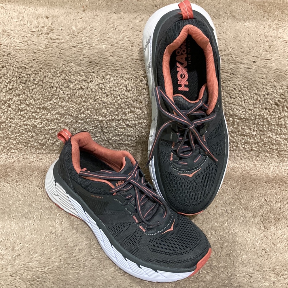 🆕 HOKA ONE ONE Women's Gaviota 2 Dark Shadow Lantana Sneakers NWOT